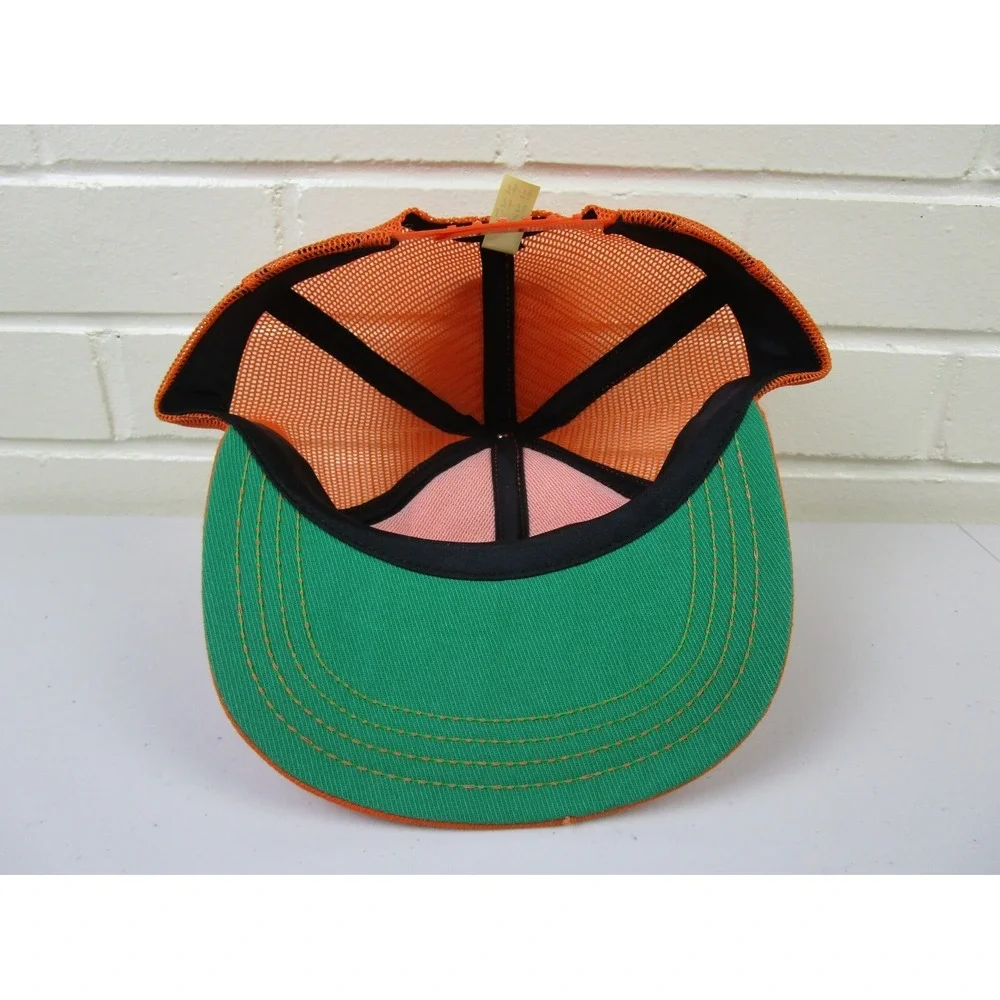 Vintage 80s Snapback Trucker Hat Motorcycle Club Forest City‎ Riders MC Illinois